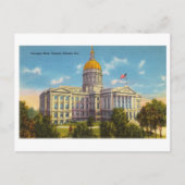 ヴィンテージ州キャピトルinアトランタ，ジョージア ポストカード (正面)