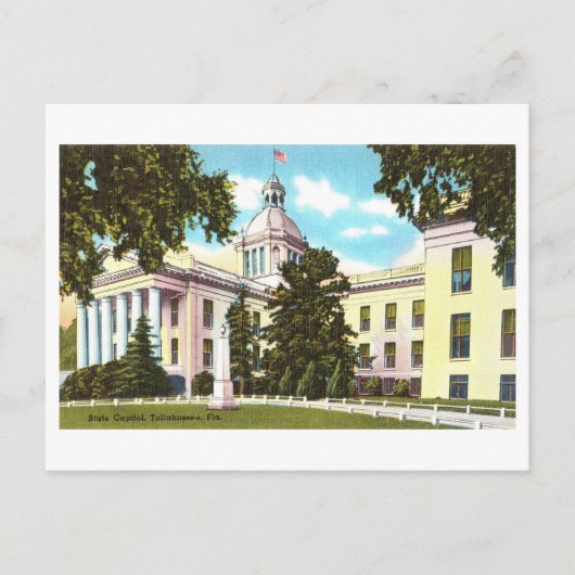 ヴィンテージ州キャピトルTallahassee,フロリダ ポストカード (正面)
