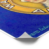 ヴィンテージ州シールワシントンアップルシアトルフルーツ ポスター (角)