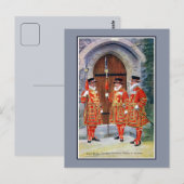 ヴィンテージ州ドレスYeoman Warders Tower of London ポストカード (正面/裏面)