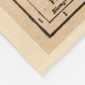 ヴィンテージ州フロリダの地図 フリースブランケット (角)