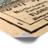 ヴィンテージ州フロリダマップ20x28ポスター ポスター (角)