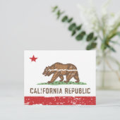 ヴィンテージ州旗 ポストカード (スタンド正面)