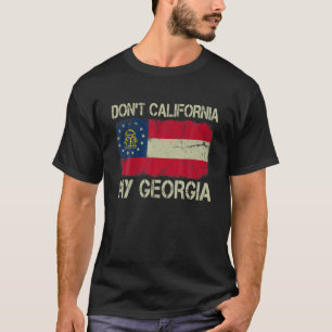 ヴィンテージ州旗Don t California My Georgia T S Tシャツ