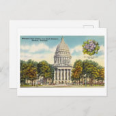 ヴィンテージ州首都ウィスコンシン州マディソン ポストカード (正面/裏面)