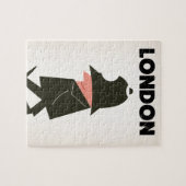 ヴィンテージ巡査の旅行ポスター ジグソーパズル (横)