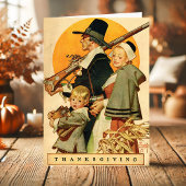 ヴィンテージ巡礼家族感謝祭 シーズンカード