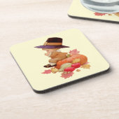 ヴィンテージ巡礼少年祈ズオンパンプキンプラスチック コースター (左側)