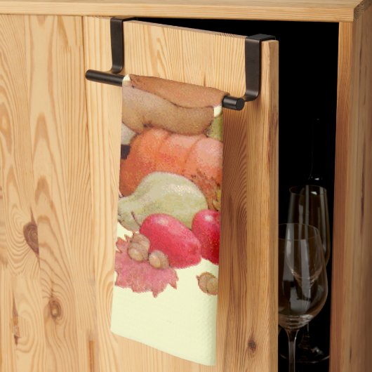 ヴィンテージ巡礼少年祈ズオンパンプキン キッチンタオル (三つ折り)