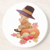 ヴィンテージ巡礼少年祈ズオンパンプキン コースター (正面)