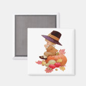 ヴィンテージ巡礼少年祈ズオンパンプキン マグネット (正面/裏面)