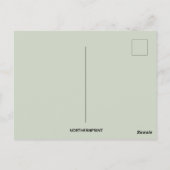 ヴィンテージ巡礼者とウィッシュボーン感謝祭 ポストカード (裏面)