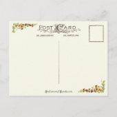 ヴィンテージ巡礼者ランディングアットプリマス・ロック ポストカード (裏面)