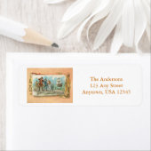 ヴィンテージ巡礼者ランディングアットプリマス・ロック ラベル (インサイチュ)