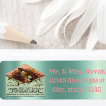 ヴィンテージ巣鳥差出人住所ラベル