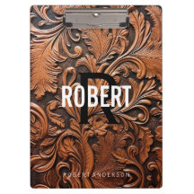 ヴィンテージ工具革モノグラム名