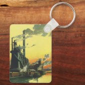 ヴィンテージ工場、波止場製造 キーホルダー (裏面)