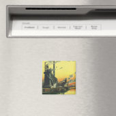 ヴィンテージ工場、波止場製造 マグネット (インサイチュ (食洗機))