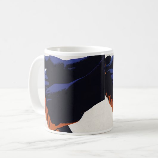 ヴィンテージ工場、製造生産 コーヒーマグカップ (正面左)