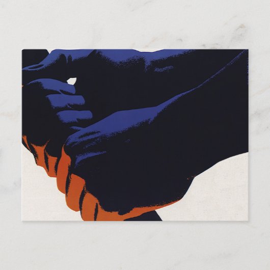 ヴィンテージ工場、製造生産 ポストカード (正面)