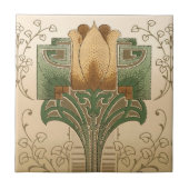 ヴィンテージ工芸品またはミッションスタイルフリーズ タイル (正面)