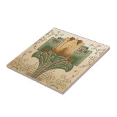 ヴィンテージ工芸品またはミッションスタイルフリーズ タイル (側面)