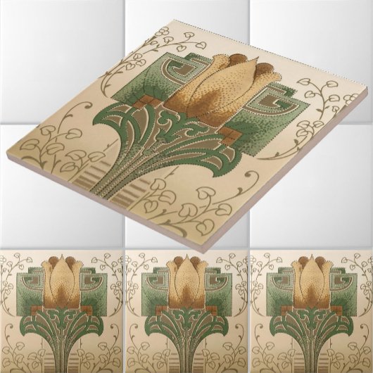 ヴィンテージ工芸品またはミッションスタイルフリーズ タイル