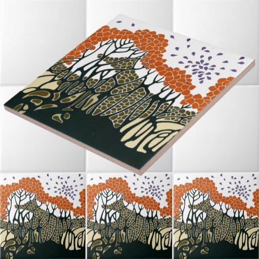 ヴィンテージ工芸品または職人ウィンドロンの木 タイル