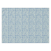 ヴィンテージ工芸品ミッションスタイルつる植物パターン テーブルクロス (正面(横))