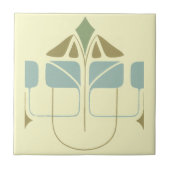 ヴィンテージ工芸品 タイル (正面)