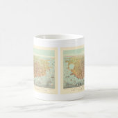 ヴィンテージ市サンフランシスコ復元地図， 1878 コーヒーマグカップ (中央)