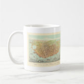 ヴィンテージ市サンフランシスコ復元地図， 1878 コーヒーマグカップ (左)