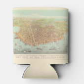 ヴィンテージ市サンフランシスコ復元地図， 1878 缶クーラー (裏面)