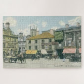 ヴィンテージ市場シーン – Huddersfield Marketplace ジグソーパズル (横)
