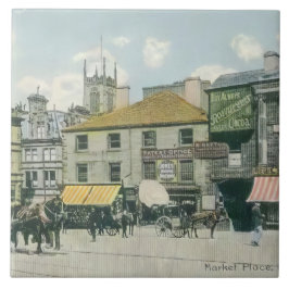 ヴィンテージ市場シーン – Huddersfield Marketplace タイル