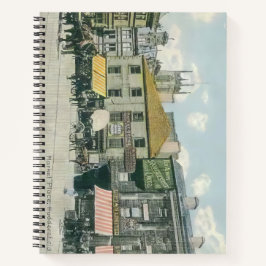 ヴィンテージ市場シーン – Huddersfield Marketplace ノートブック