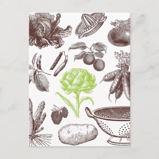 ヴィンテージ市場 ポストカード (正面)