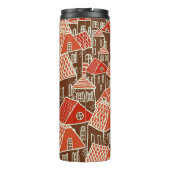 ヴィンテージ市建物のシームレスなパターン タンブラー (裏面)