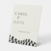 ヴィンテージ市松模様にのパタ結婚ーン 台座サイン (正面)