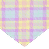 ヴィンテージ市松模様にパステルパターンラベンダーブルー テーブルクロス (アングル)