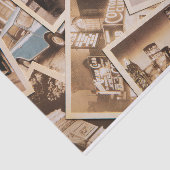 ヴィンテージ市生活フォトコラージュ 薄葉紙 (詳細)
