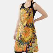 ヴィンテージ布パターン：クローズアップテクスチャ エプロン (インサイチュ)