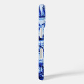 ヴィンテージ帆船と船,ネイビーブルー Case-Mate iPhoneケース (裏面 / 右)