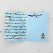 ヴィンテージ帆船ライフベルトANSいかり父の日 カード (内部)