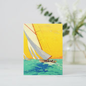 ヴィンテージ帆船旅フランスの行はがき ポストカード (スタンド正面)