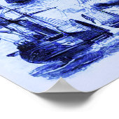 ヴィンテージ帆船,さまざまな国の船 ポスター (角)