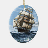 ヴィンテージ帆船 セラミックオーナメント (右)
