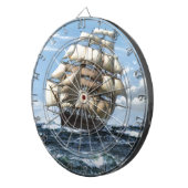 ヴィンテージ帆船 ダーツボード (正面右)