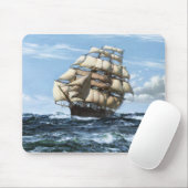 ヴィンテージ帆船 マウスパッド (マウス)