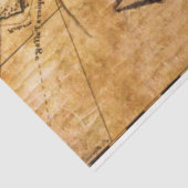 ヴィンテージ帆船&マップデクページティッシュペーパー 薄葉紙 (詳細)